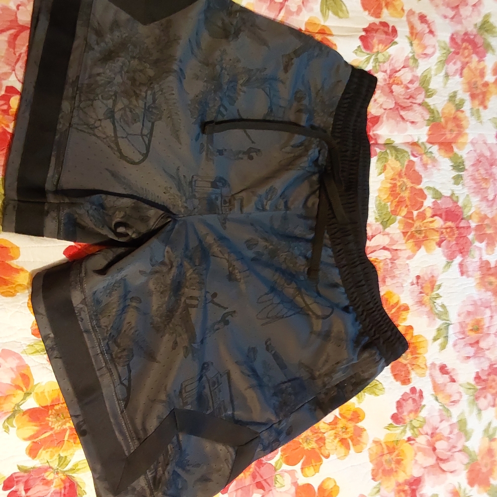 Nike Black and Gray Athletic Shorts